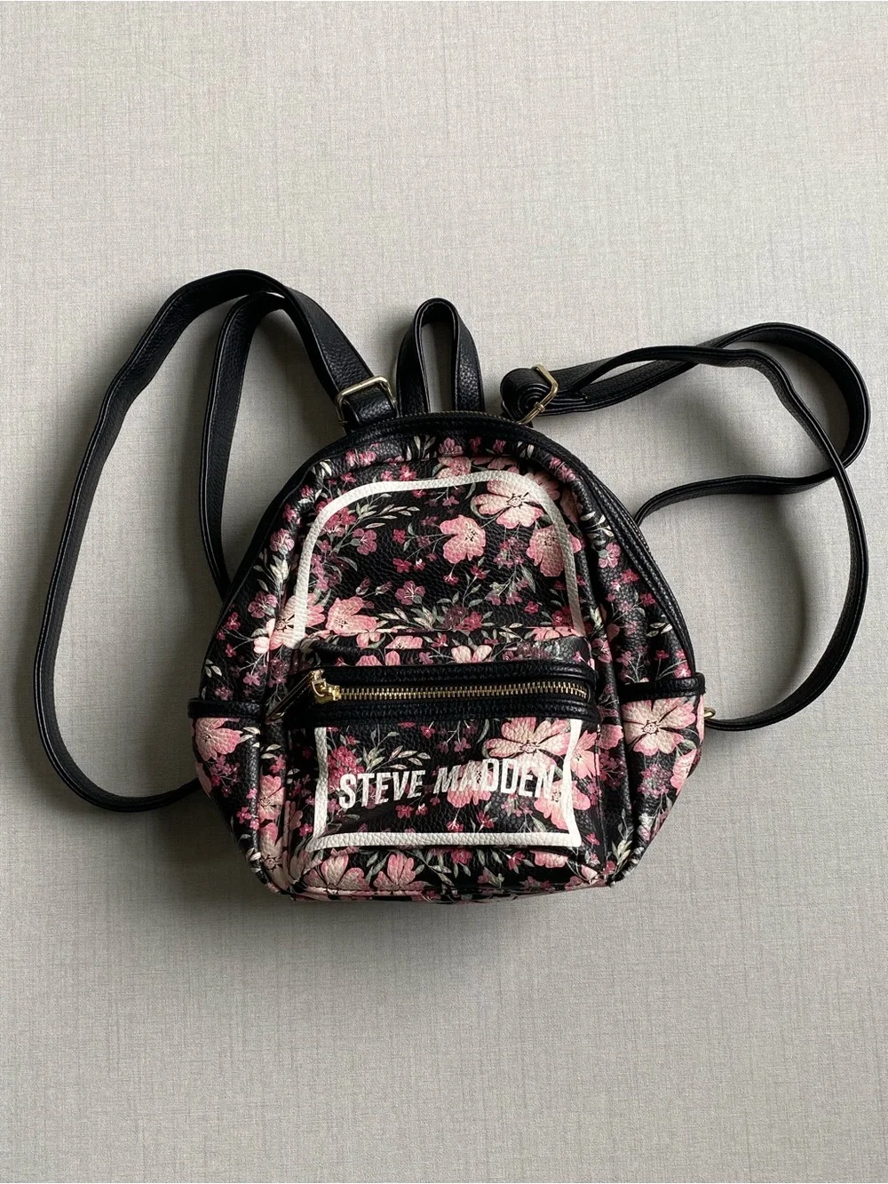 Steve Madden Pink Floral Mini Backpack